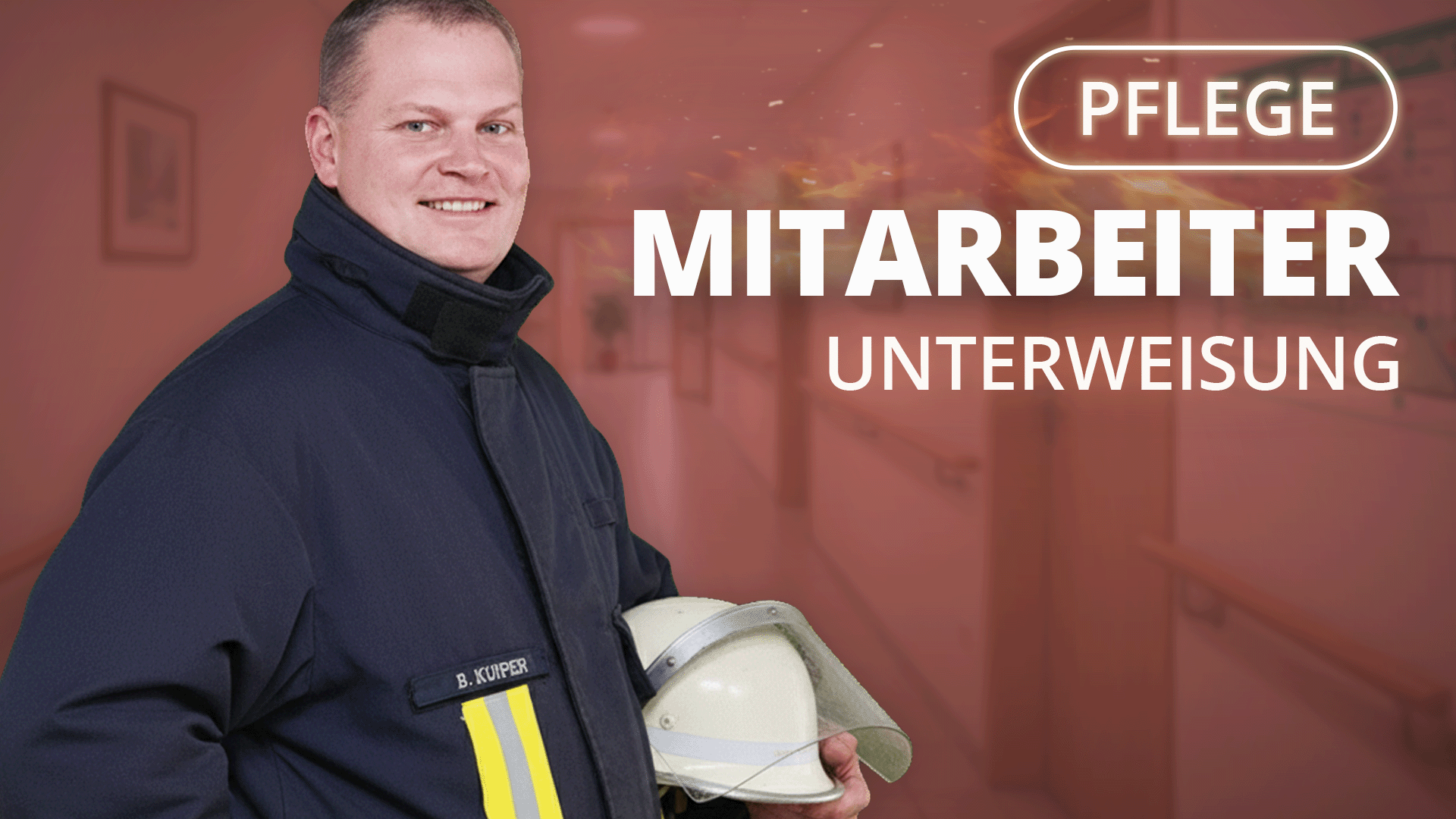 Vorschaubild zum Kurs: Brandschutz in der Pflege - Mitarbeiterunterweisung
